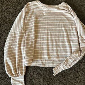 Pink Lily Striped Long Sleeve Top